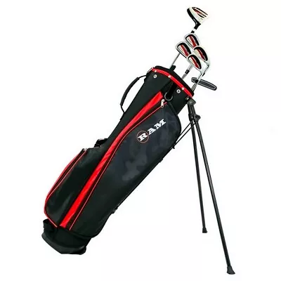 $224.95 • Buy Ram Golf SGS Golf Clubs Starter Set With Stand Bag-Steel Shafts, Mens Right Hand