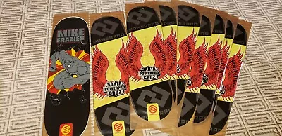 Vintage Santa Cruz Skateboard Deck Heat Transfer Lot Of 9 Mike Frazier Power Pro • $20