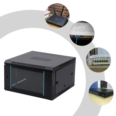 £96 • Buy 6U Professional Wall Mount Server Cabinet Enclosure 19-Inch Server Network Rack 