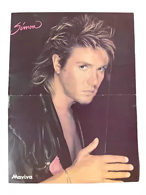 Simon Le Bon Duran Duran / George Michael  Greek Magazine Small DS 1980's Poster • £9.16