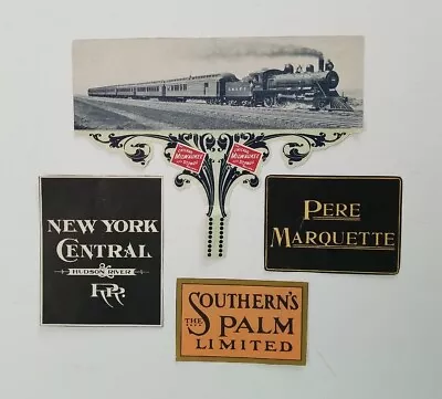 $9.95 • Buy Original Early 1900's Railway Antique Cut Advertisements ( 4 ) ~ Railroad
