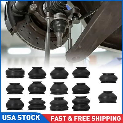 14X Universal Rubber Ball Joint Rubber Dust Boot Cover Track Rod End Set Kit USA • $13.99