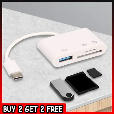 USB-C To SD Card Reader Adapter Type-C For Apple IPad Macbook Pro Air 13 Samsung • £3.46