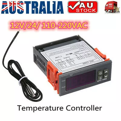 $13.77 • Buy Digital Temperature Thermostat STC-1000 Controller 12V-220V Heating Cooling LCD