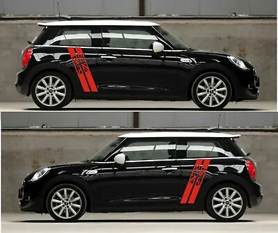 For Mini Cooper F60 R50 R52 R53 Uk Flag Body Door Stripes Stickers Decal Graphic • $34.70