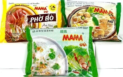 Mama Instant Noodles Variety Pack 1.94 Oz X 30 Packs 10 Of Each • $19.99