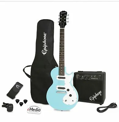 Epiphone Les Paul SL Bundle Player Pack Pacific Blue. Brand New W/box. Amp Etc. • $569.99