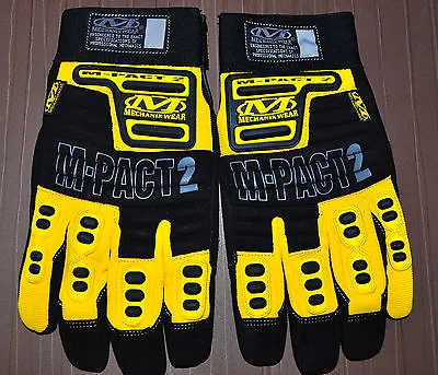 Mechanix Wear M-Pact 2 II Gloves Black/Yellow Size X-large.original Box. New • $34.95