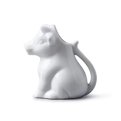 Small & Large Fine Porcelain White Cow Milk Cream Jug - 75ml & 200ml • £6.89