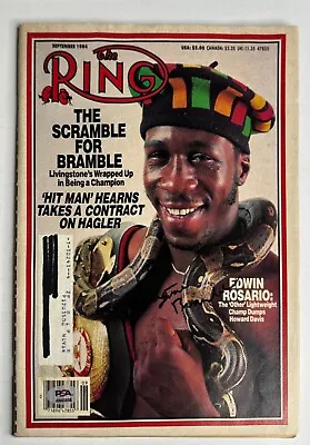 Livingstone Bramble Signed The Ring Magazine PSA AN43858 • $37.46