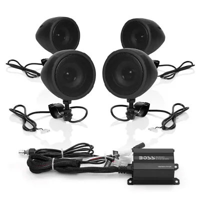 Boss Audio 1000w 4-speaker Bluetooth Sound System Black Suzuki Motorcycles All • $174.95