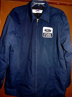 Ford F 350 Truck Mechanic-shop Work Insulated Jacket Used/recycled Size: Med-reg • $26.95