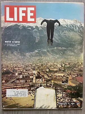 Life Magazine February 14 1964: Winter Olympics | Vietnam War | Michael Dunn • $6.99