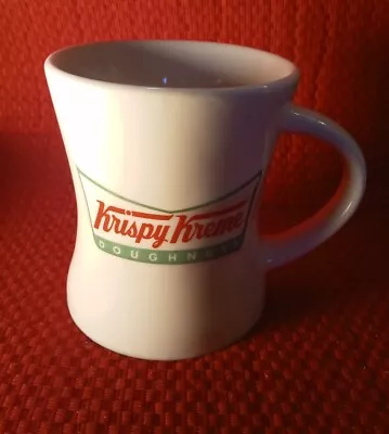 KRISPY KREME DOUGHNUTS Advertising Coffee Mug Cup White W/Raised Logo 12oz  • $9.49