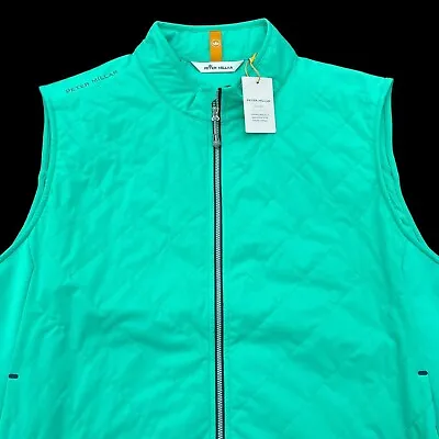 Peter Millar Crown Hyperlight Fuse Diamond Quilted Performance Vest Jacket 2XL • $99.99