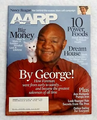 New AARP Magazine Sept/Oct 2003 George Foreman Pages Never Turned • $9.74