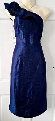 £8.50 • Buy Beautiful Jessica Howard Blue 1 Shoulder Special Occasions Dress Size 14 Bnwt