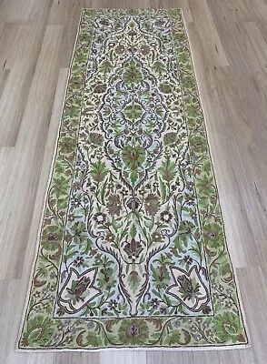 Oriental Persian Kashmir Handmade Wool Hallway Rug Runner Floor 245x76 Decor • $990