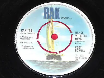 7  Single - Dance With The Devil - Cozy Powell - Rak 164 • £6.99