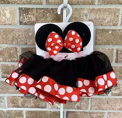 Baby Girls Disney’s Minnie Mouse Tutu & Headband 2 Pc Set Fits O-12M Pictures • $18