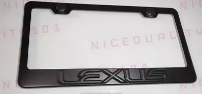 3D Lexus F Sport Stainless Steel Black Finished License Plate Frame • $11.50