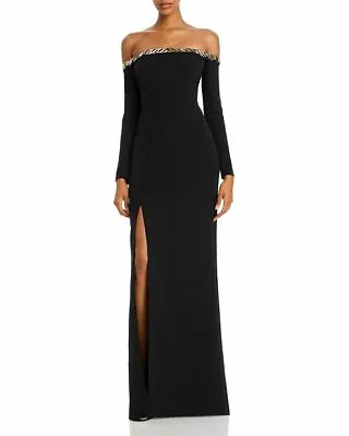 Aidan Mattox Embellished Off-the-Shoulder Gown $440 Size 4 # 3A 2120 Blm • $42.66