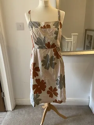 £7 • Buy Nougat London Cream And Pastel Floral Summer Dress With Adjustable Straps 14