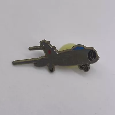 Vintage MIG-15 Jet Airplane Enamel Lapel Hat Pin • $6