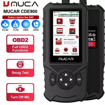 £42.99 • Buy MUCAR CDE900 ABS/SRS/TCM/ECM Car OBD2 Scanner Code Reader Engine Diagnostic Tool