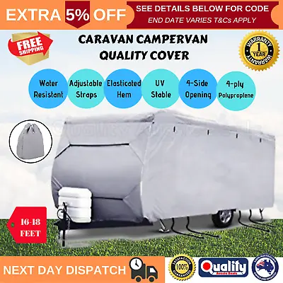 16FT 17FT 18FT Caravan Campervan Cover Heavy Duty Waterproof Camper Van Pop Top • $128.93