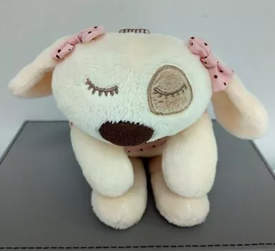 Mamas And Papas  Dreamy Sleepyheads Puppy Dog Pink Cream Soft Plush Toy  • £8