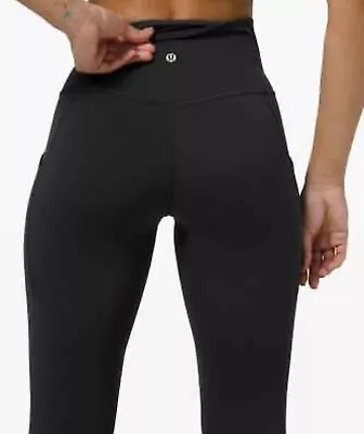 Lulu Align Yoga Pants 25  Black High Rise Women Leggings Full Size NEW • $35.99