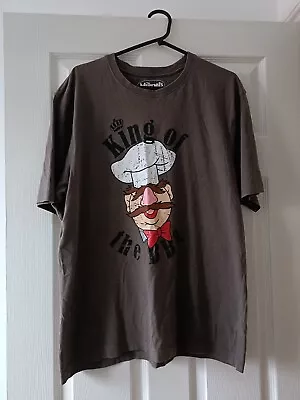 The Muppets Swedish Chef King Of The BBQ Brown T-Shirt Short Sleeve (Size L) • £5