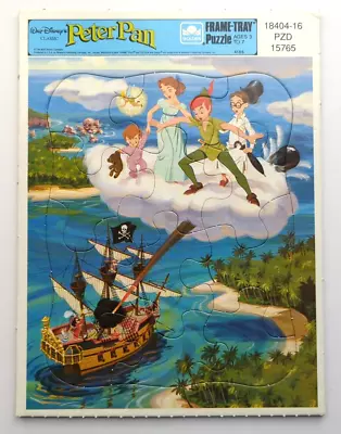 Golden Walt Disney Classic Peter Pan Frame Tray Puzzle Vintage • $10