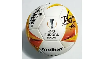 2020-21 Match Used Napoli Sociedad UEFA Europa League Soccer Ball! Team Signed! • $1234.99