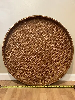 Vintage Bamboo Hong Kong Basket Herb Drying Harvest Bowl Set Of Three LMSmall • $315