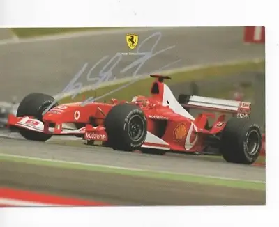 Michael Schumacher Signed Official Autograph Card Ferrari 2003. COA . • $85