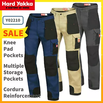 Mens Hard Yakka Work Legends Xtreme Cargo Pants Heavy Duty Cotton Tough Y02210 • $79.95