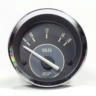 Vw Isp Vintage Series Beige Voltmeter Gauge 2-1/16  Bug Bus Ghia Super Beetle • $50