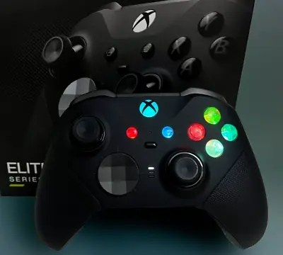 Microsoft Xbox One Elite Series 2 Controller - With Custom LED Mod - Great GIFT • $199