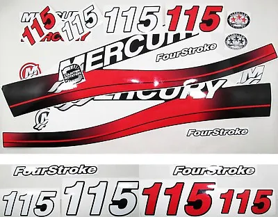 For MERCURY 115 Four Stroke Outboard Vinyl Decal Set From BOAT-MOTO / Sticker • $48