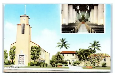 Postcard St John's On The Lake First Methodist Church Miami Beach FL Z5 • $1.99