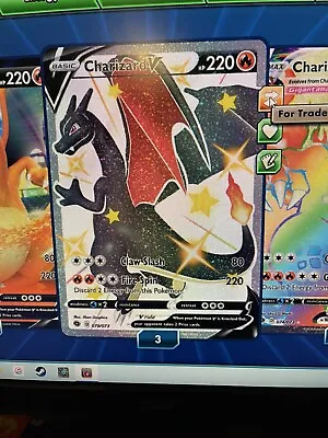 $3.99 • Buy [DIGITAL CARD] - Shiny Charizard V 079/073 - Champion’s Path Pokemon TCG Online