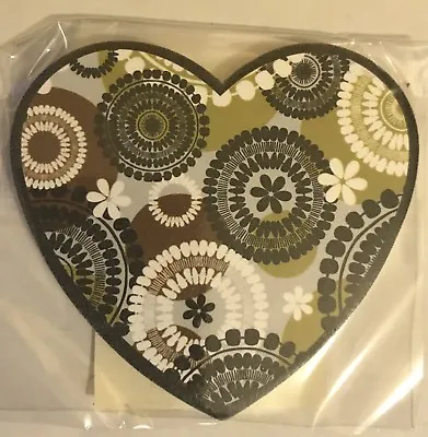 Vera Bradley Set Of 6 Retired Cocoa Moss Heart Nail Files Limited Edition • $24