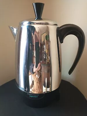 Vtg FARBERWARE Superfast Automatic 8 Cup Coffee Percolator #138 CLEAN • $34.95