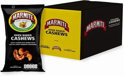 Marmite Oven Baked Cashews - Vegan Savoury Healthy Snacks 173 Kcals Per Portion • £59.69