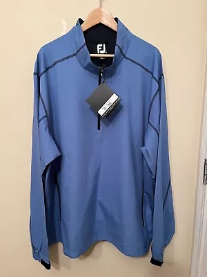 FootJoy Men's Sport Windshirt  1/2 Zip Indigo Blue XXL NWT Golf Jacket #28203 • $59.95