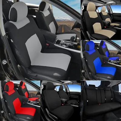 For Chevrolet Car Seat Covers Full Set Polyester 5-Seats Front Rear Protector • $24.89