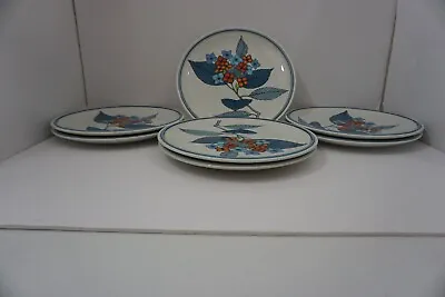 Mikasa Cordon Bleu HYDRANGEA Set Of 7 10” Dinner Plates CG502 Vintage • $140