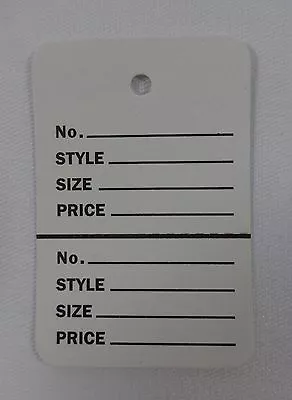 500 White Unstrung Coupon Garment Merchandise Price Tags Large New • $29.99